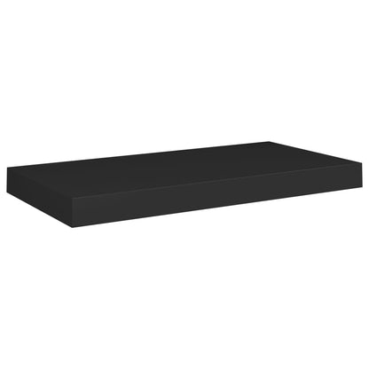 Berkfield Floating Wall Shelf Black 50x23x3.8 cm MDF