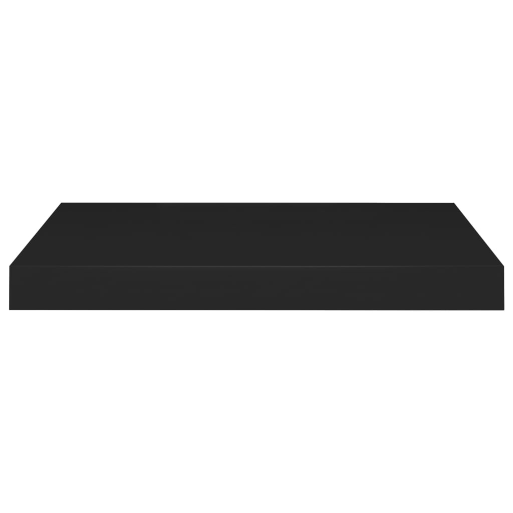 Berkfield Floating Wall Shelf Black 50x23x3.8 cm MDF