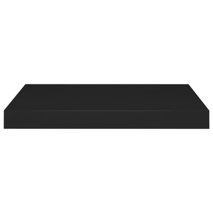 Berkfield Floating Wall Shelf Black 50x23x3.8 cm MDF