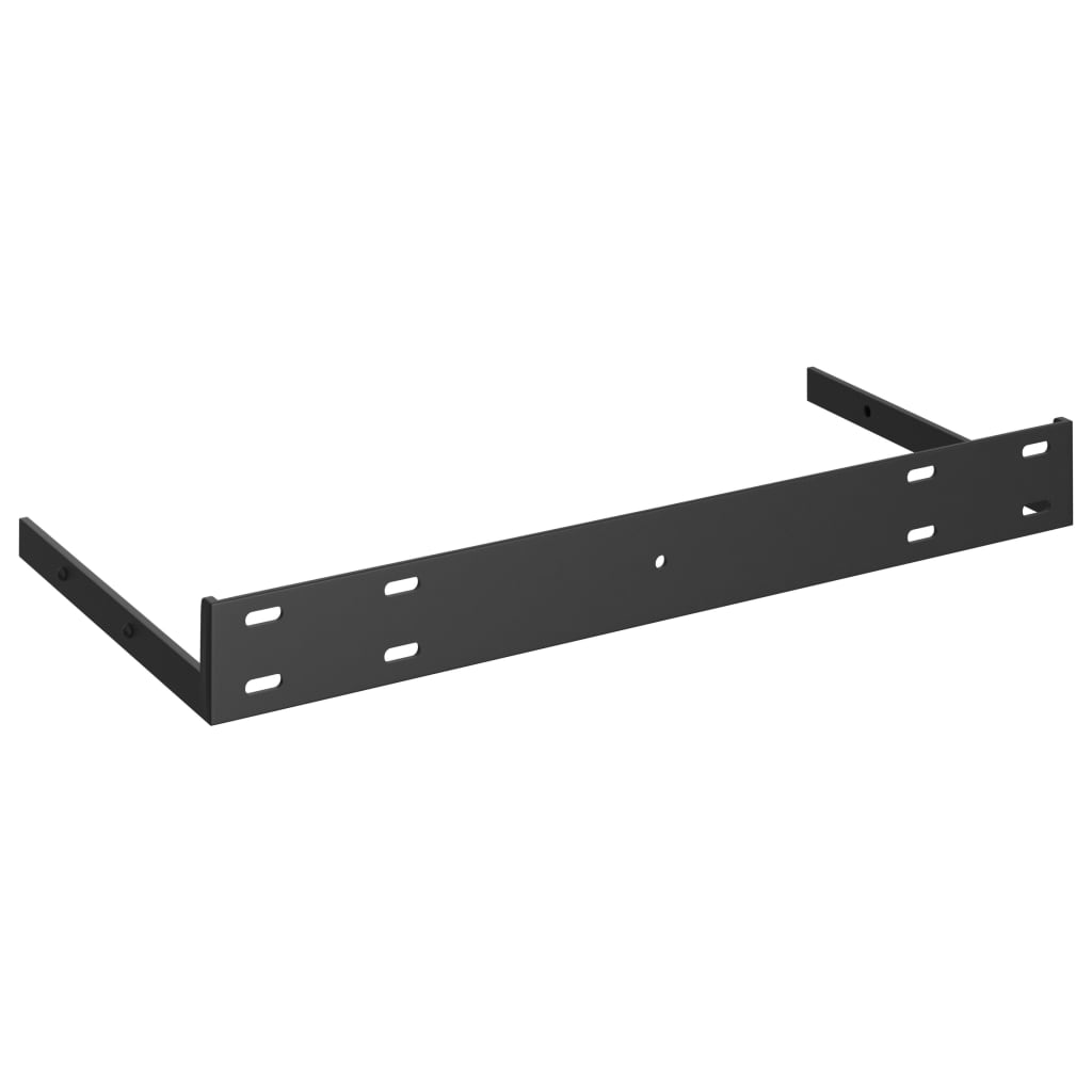 Berkfield Floating Wall Shelf Black 50x23x3.8 cm MDF
