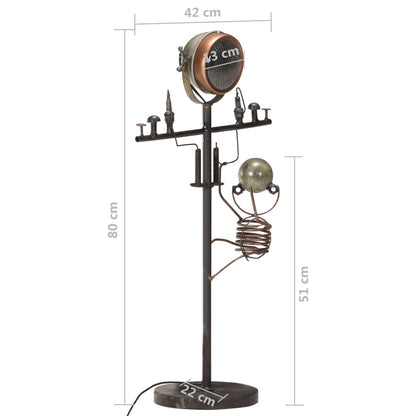 Berkfield Stand Lamp with Repairman Design Iron