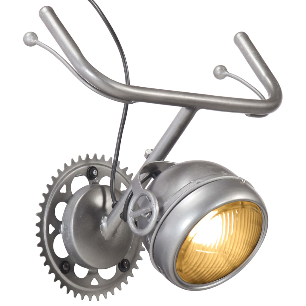 Berkfield Wall Lamp in Bicycle Part Design Iron