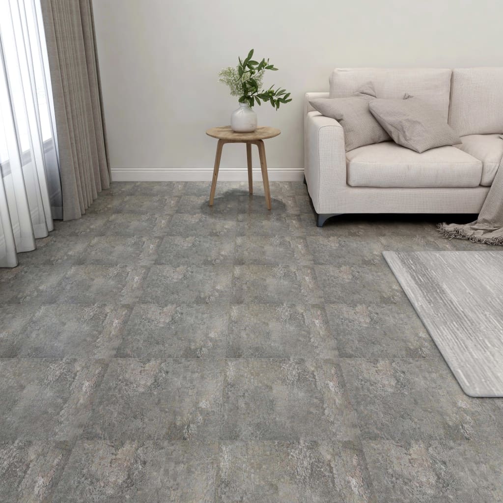 Berkfield Self-adhesive Flooring Planks 55 pcs PVC 5.11 m�__ Grey