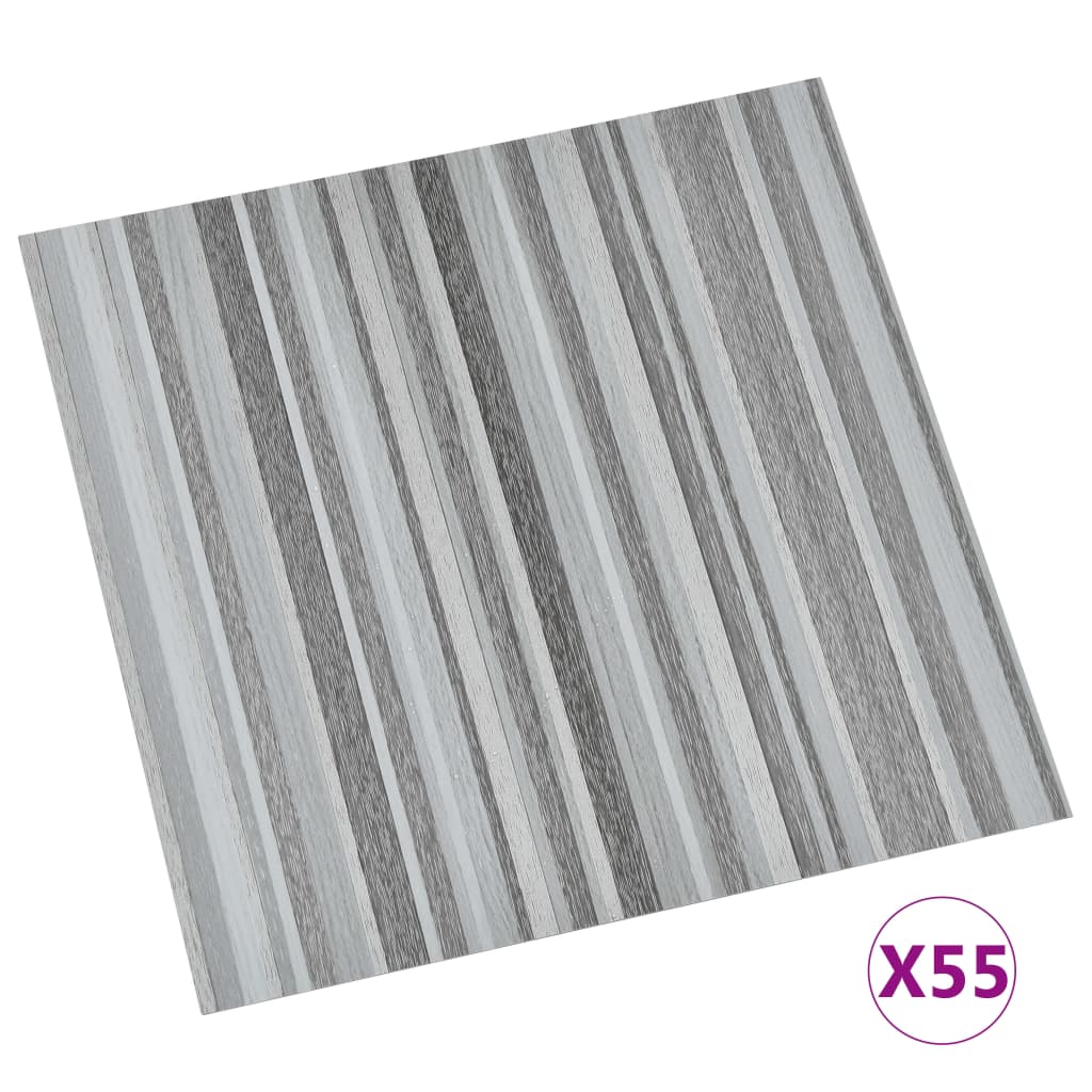 Berkfield Self-adhesive Flooring Planks 55 pcs PVC 5.11 m�__ Light Grey