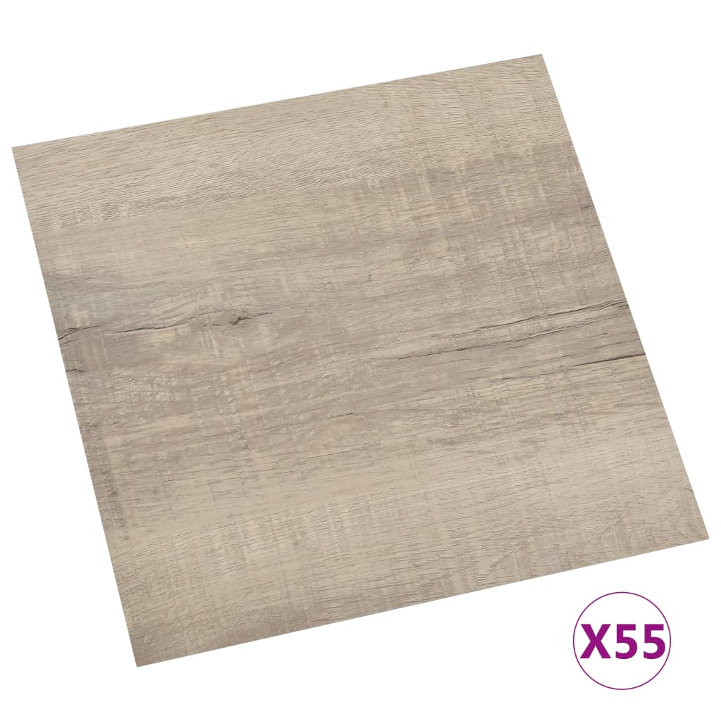 Berkfield Self-adhesive Flooring Planks 55 pcs PVC 5.11 m�__ Taupe