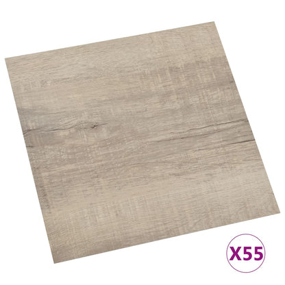 Berkfield Self-adhesive Flooring Planks 55 pcs PVC 5.11 m�__ Taupe