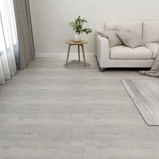 Berkfield Self-adhesive Flooring Planks 55 pcs PVC 5.11 m�__ Light Grey