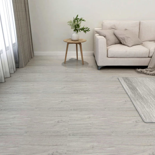 Berkfield Self-adhesive Flooring Planks 55 pcs PVC 5.11 m�__ Light Grey