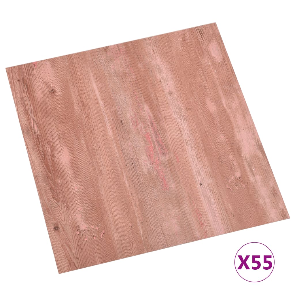 Berkfield Self-adhesive Flooring Planks 55 pcs PVC 5.11 m�__ Red