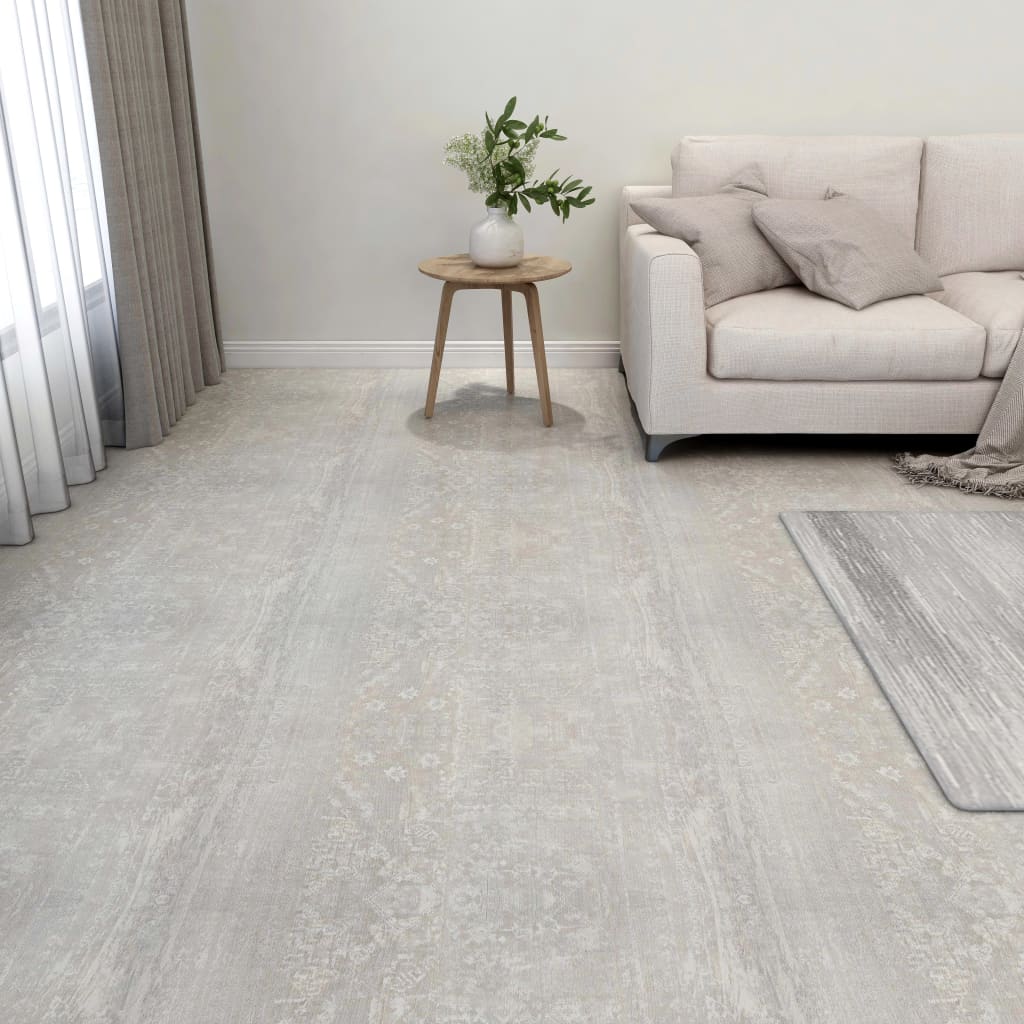Berkfield Self-adhesive Flooring Planks 55 pcs PVC 5.11 m�__ Light Grey