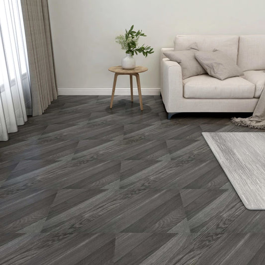 Berkfield Self-adhesive Flooring Planks 55 pcs PVC 5.11 m�__ Grey Striped