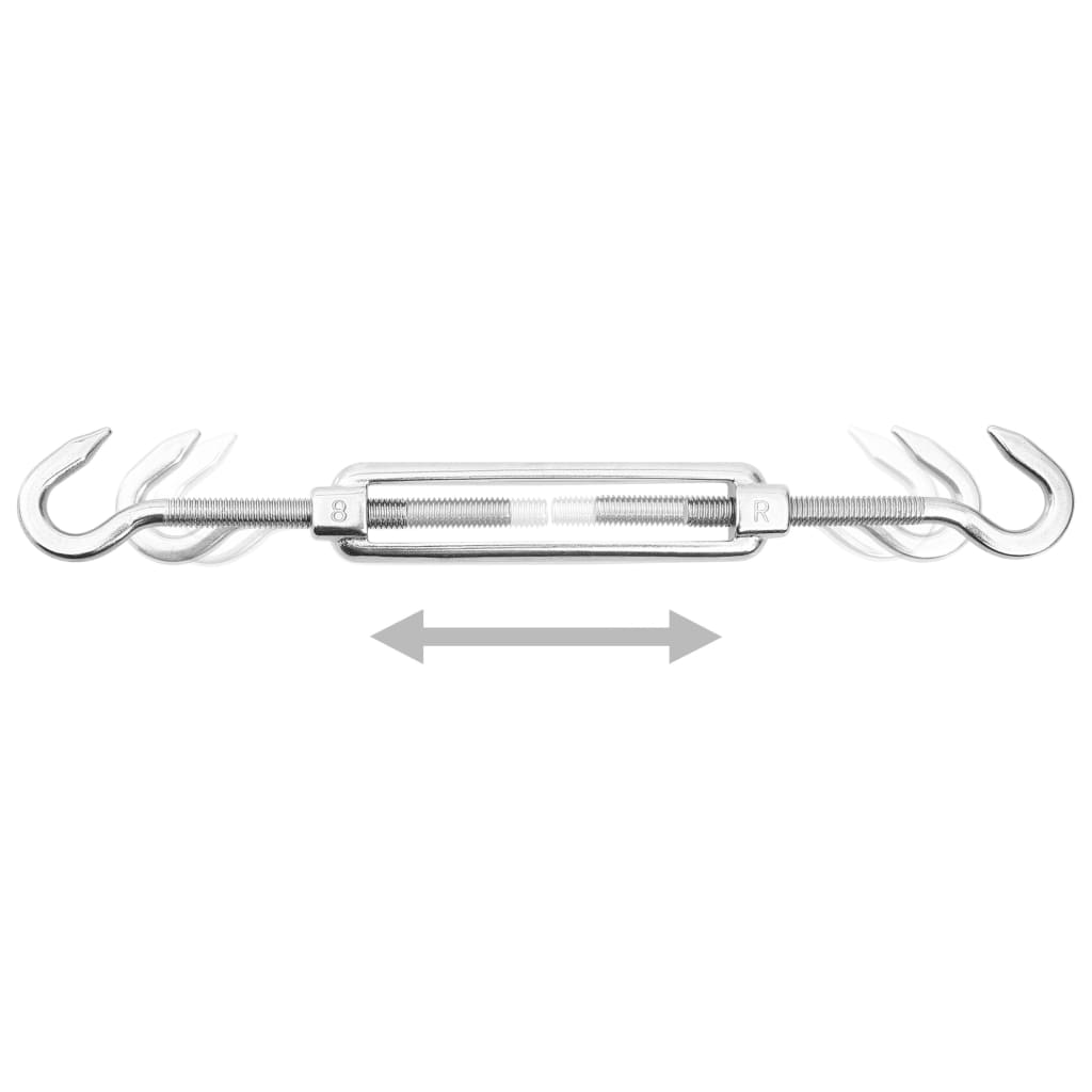 Berkfield 9 Piece Sunshade Sail Accessory Set Stainless Steel