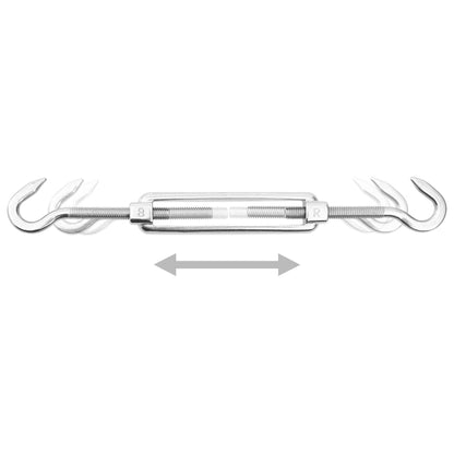 Berkfield 9 Piece Sunshade Sail Accessory Set Stainless Steel
