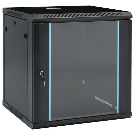 Berkfield 12U Wall Mounted Network Cabinet 19 IP20 600x600x640 mm