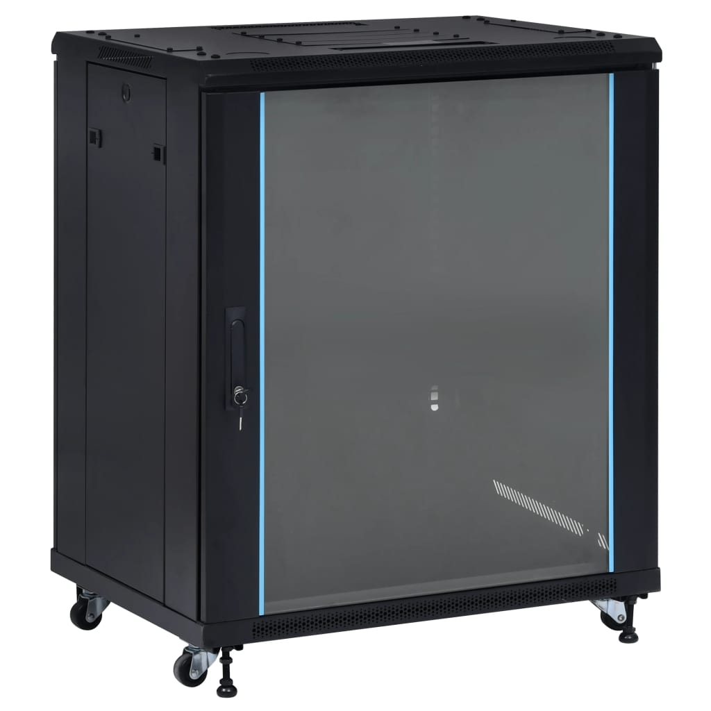 Berkfield 18U Network Cabinet with Swivel Feet 19 IP20 800x600x1000 mm