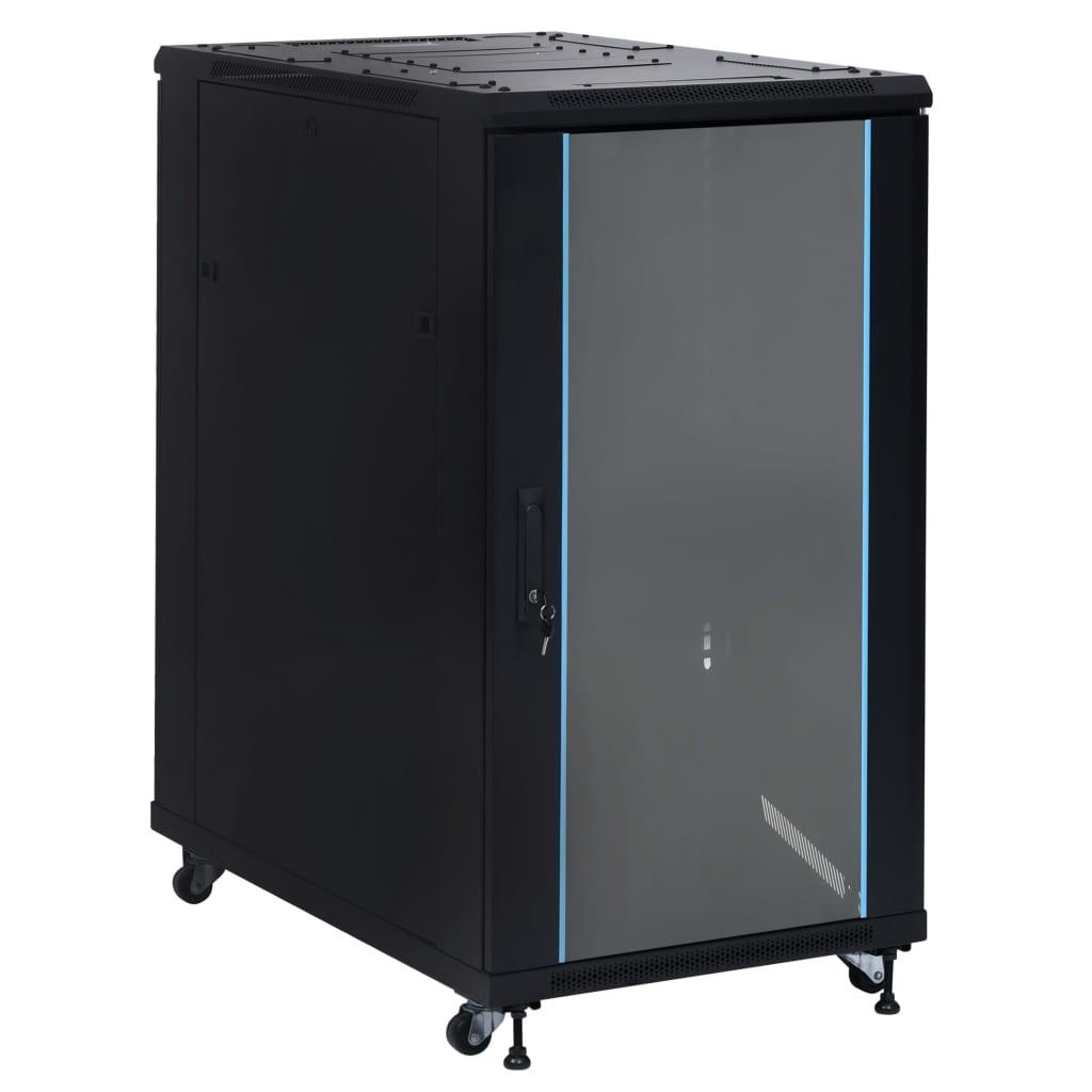 Berkfield 22U Network Cabinet with Swivel Feet 19 IP20 1050x600x1170 mm