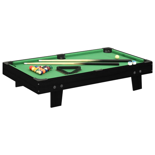 Berkfield 3 Feet Mini Pool Table 92x52x19 cm Black and Green