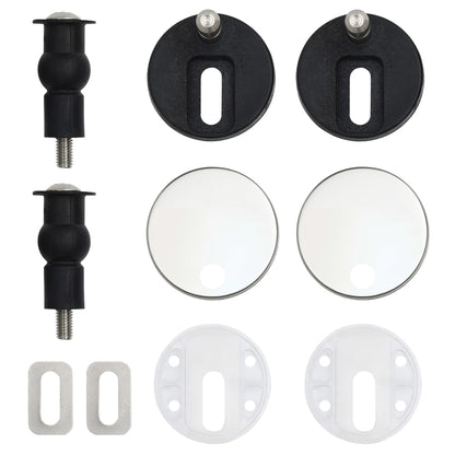 Berkfield WC Toilet Seats with Soft Close Lid 2 pcs MDF Beach Design