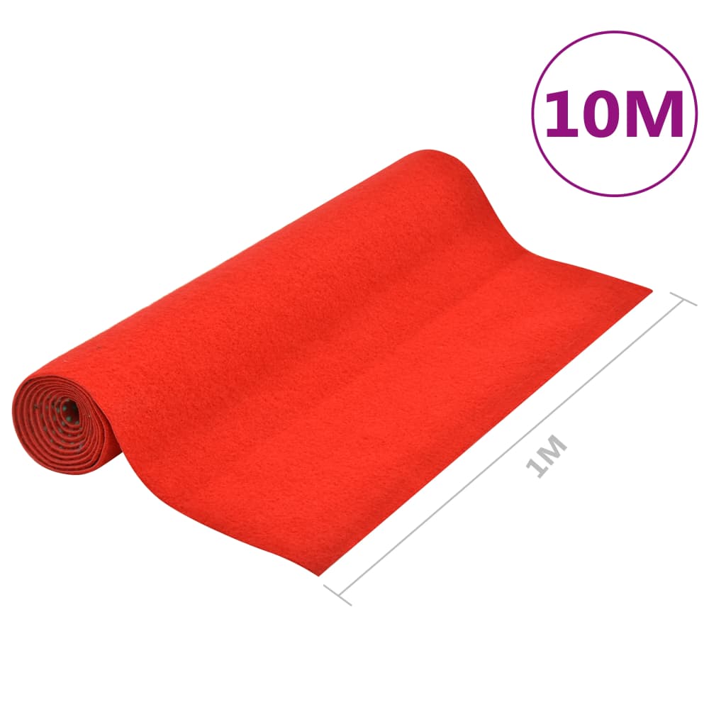 Berkfield Artificial Grass with Studs 10x1 m Red