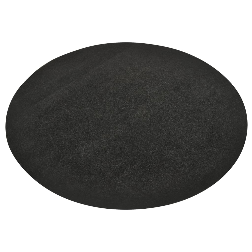 Berkfield Artificial Grass with Studs Dia.95 cm Anthracite Round