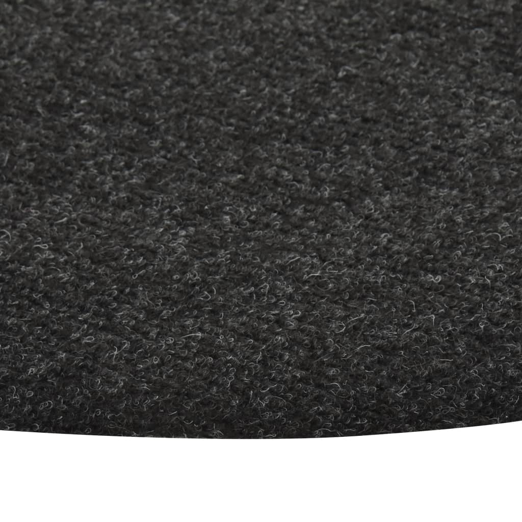 Berkfield Artificial Grass with Studs Dia.95 cm Anthracite Round