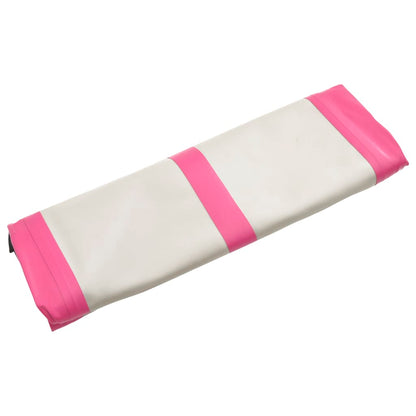 Berkfield Inflatable Gymnastics Mat with Pump 60x100x15 cm PVC Pink