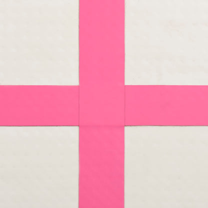 Berkfield Inflatable Gymnastics Mat with Pump 60x100x15 cm PVC Pink