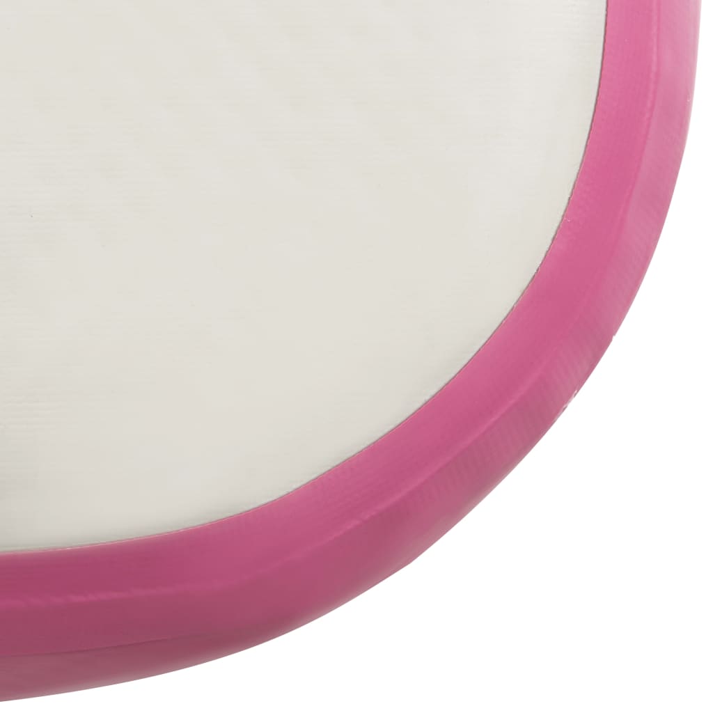 Berkfield Inflatable Gymnastics Mat with Pump 60x100x15 cm PVC Pink