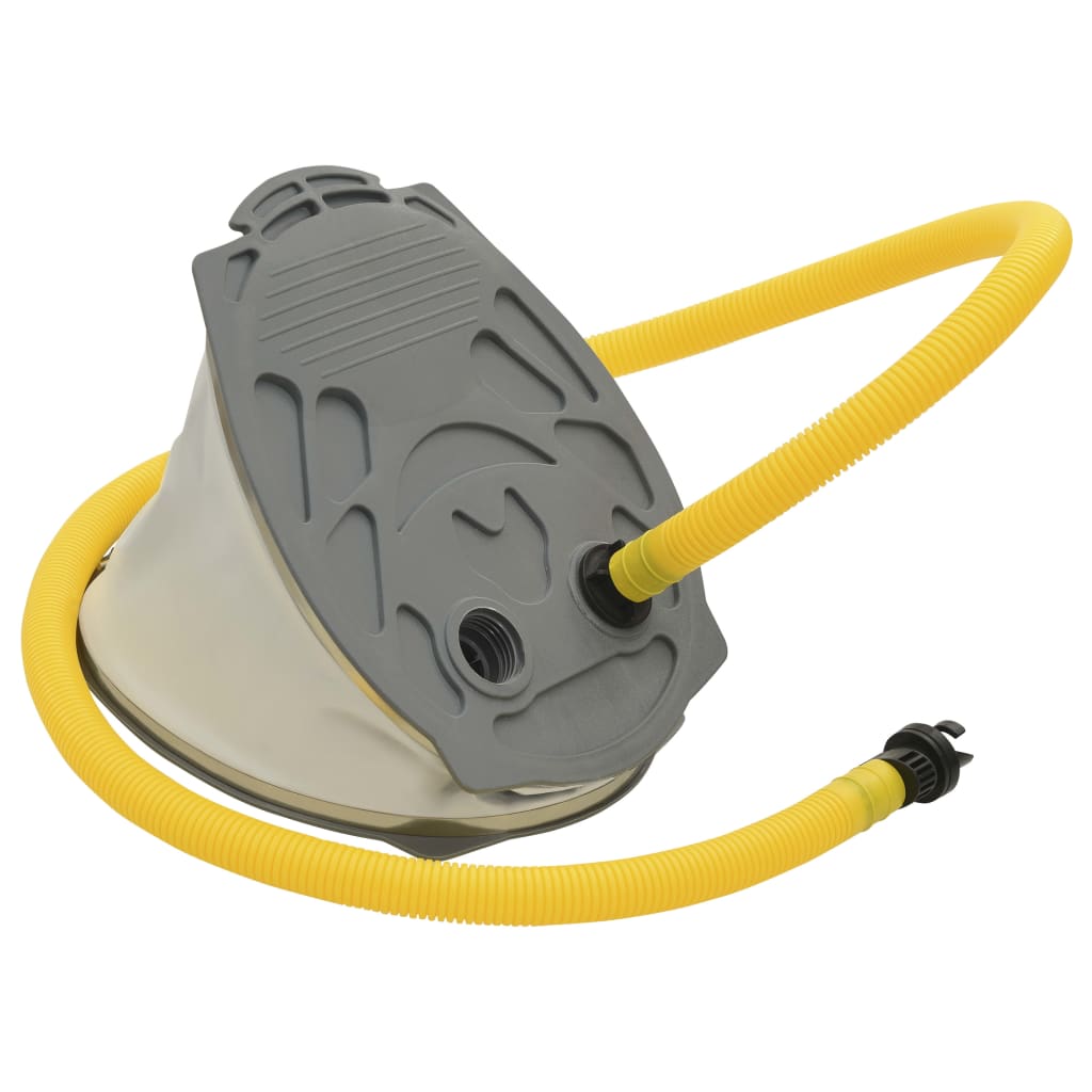 Berkfield Foot Pump 21x29.5 cm PP and PE Grey and Yellow