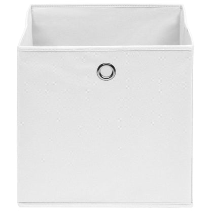 Berkfield Storage Boxes 10 pcs Non-woven Fabric 28x28x28 cm White