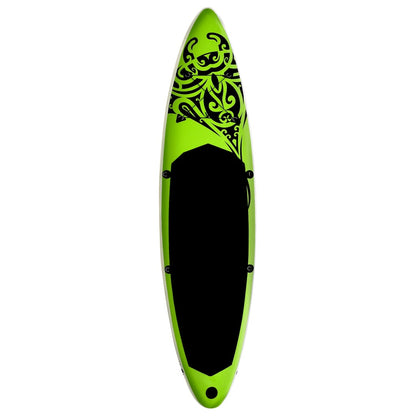 Berkfield Inflatable Stand Up Paddleboard Set 320x76x15 cm Green