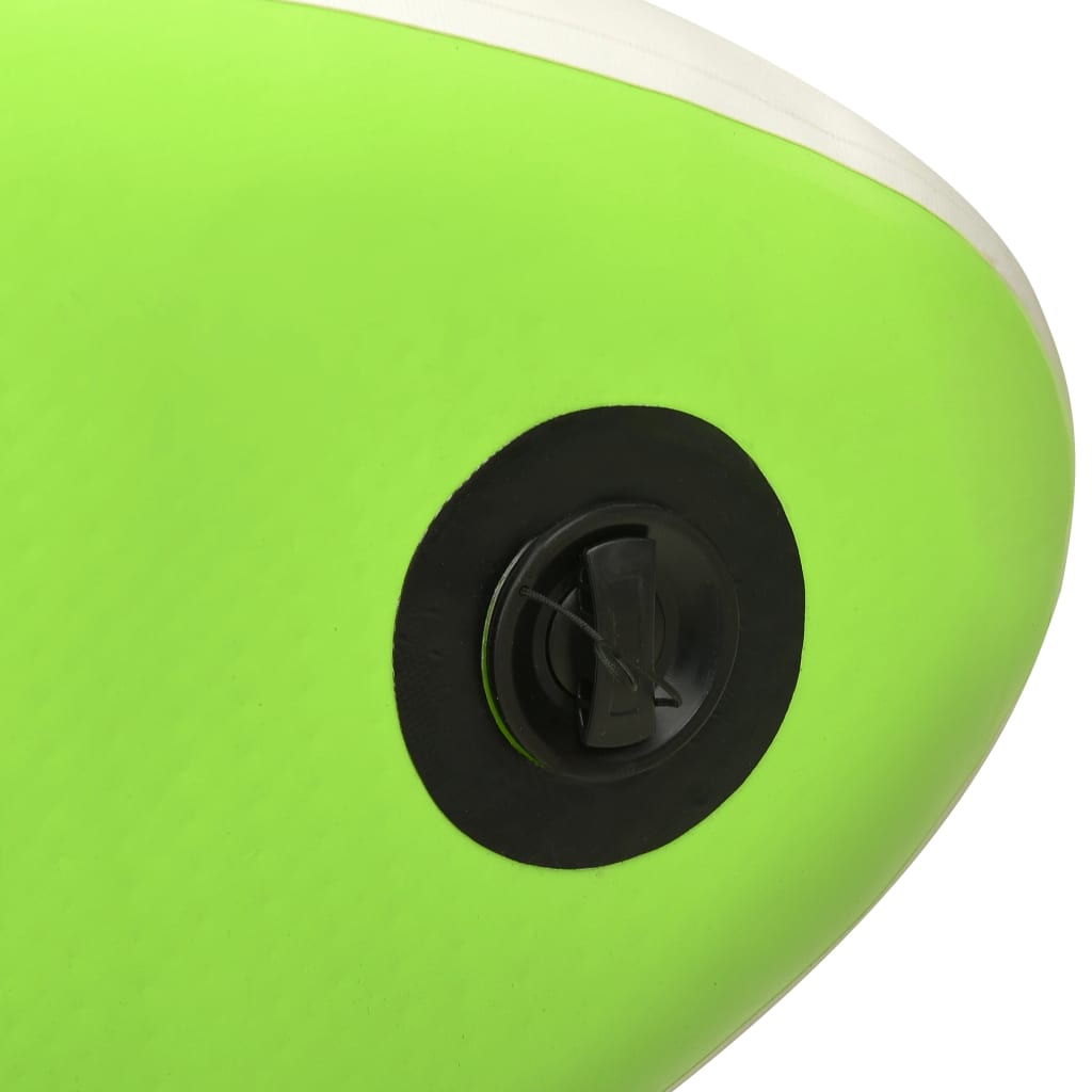 Berkfield Inflatable Stand Up Paddleboard Set 320x76x15 cm Green