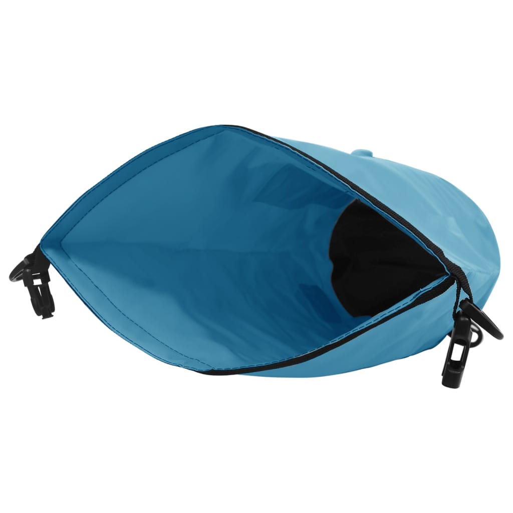 Berkfield Dry Bag with Zipper Blue 15 L PVC