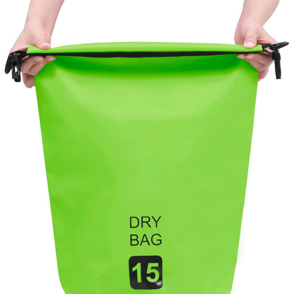 Berkfield Dry Bag Green 15 L PVC