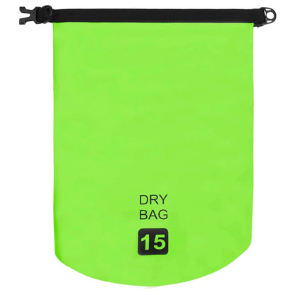 Berkfield Dry Bag Green 15 L PVC