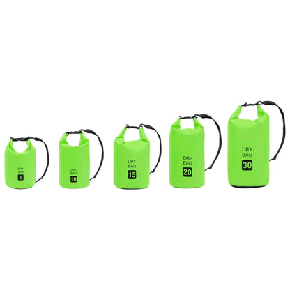 Berkfield Dry Bag Green 15 L PVC