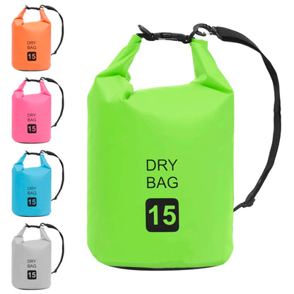 Berkfield Dry Bag Green 15 L PVC