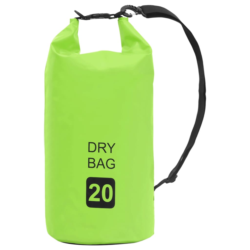 Berkfield Dry Bag Green 20 L PVC