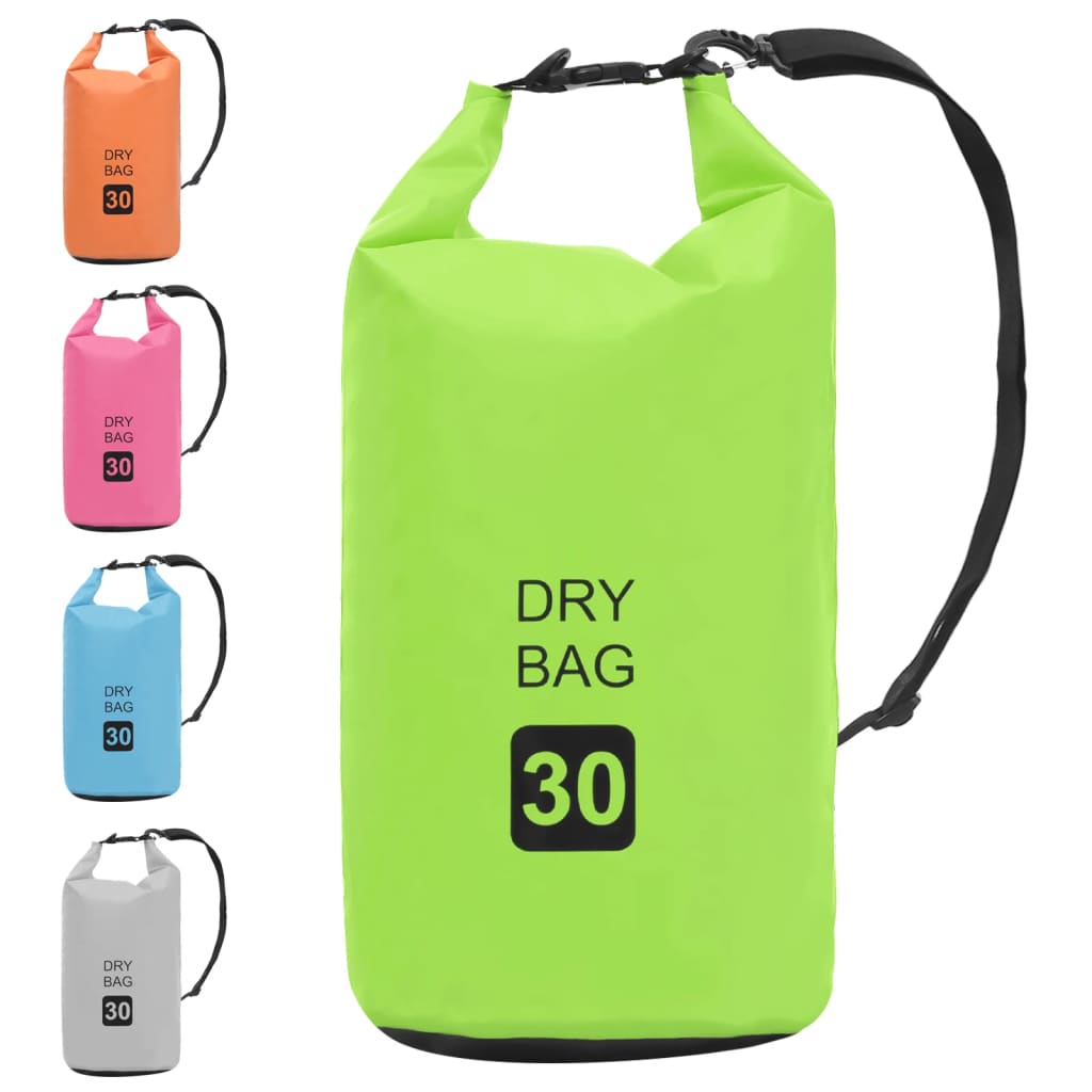 Berkfield Dry Bag Green 30 L PVC