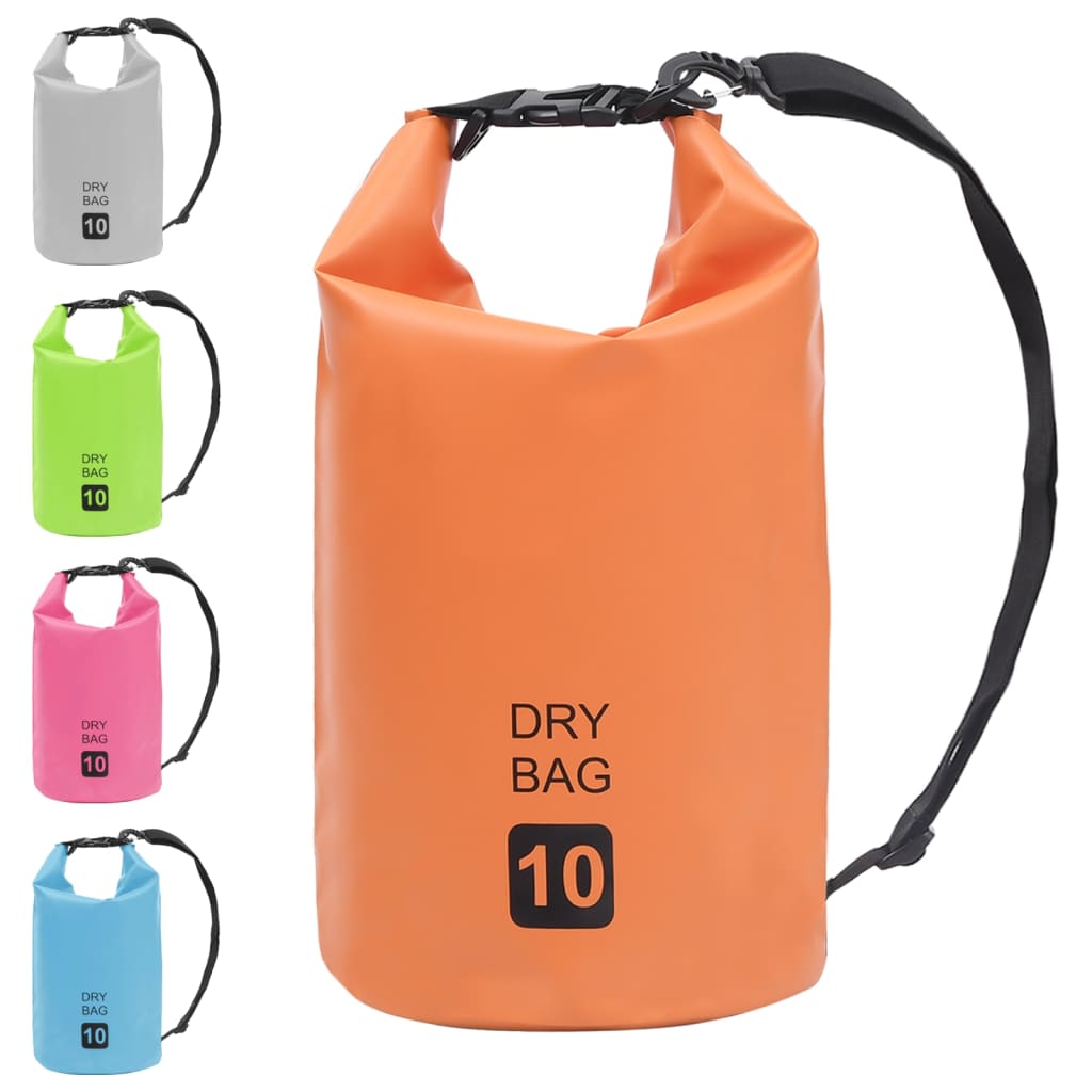 Berkfield Dry Bag Orange 10 L PVC