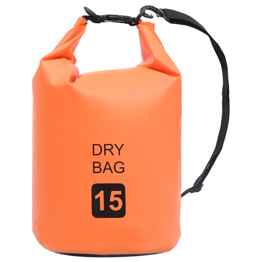 Berkfield Dry Bag Orange 15 L PVC