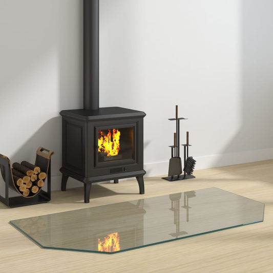Berkfield Fireplace Glass Plate Hexagon 120x60 cm