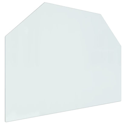 Berkfield Fireplace Glass Plate Hexagon 80x60 cm