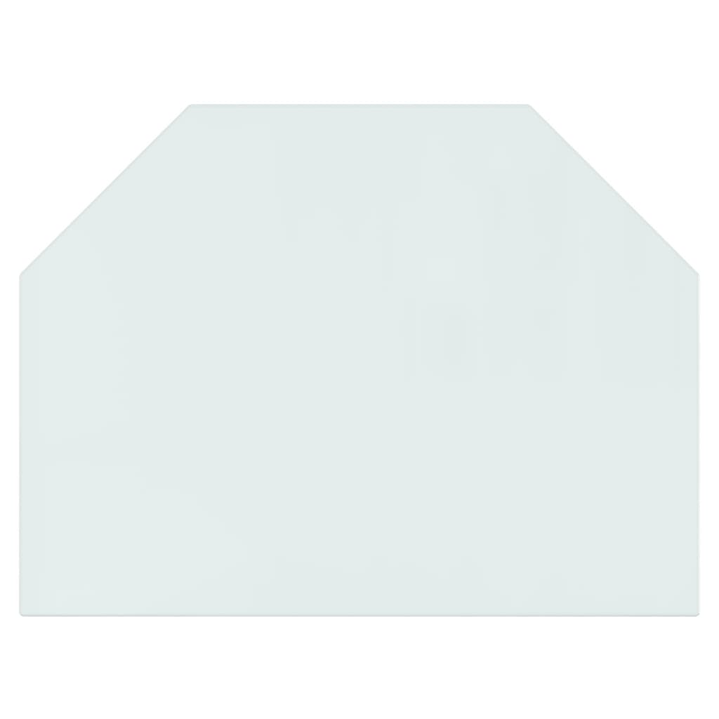 Berkfield Fireplace Glass Plate Hexagon 80x60 cm
