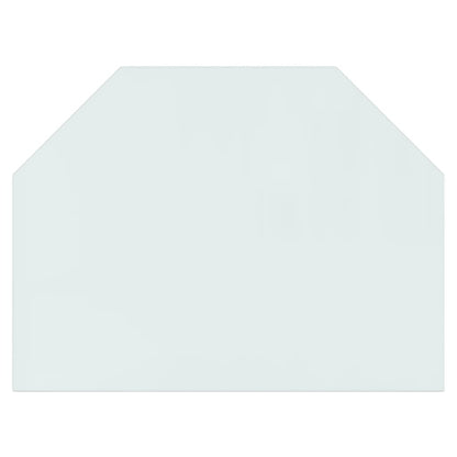 Berkfield Fireplace Glass Plate Hexagon 80x60 cm
