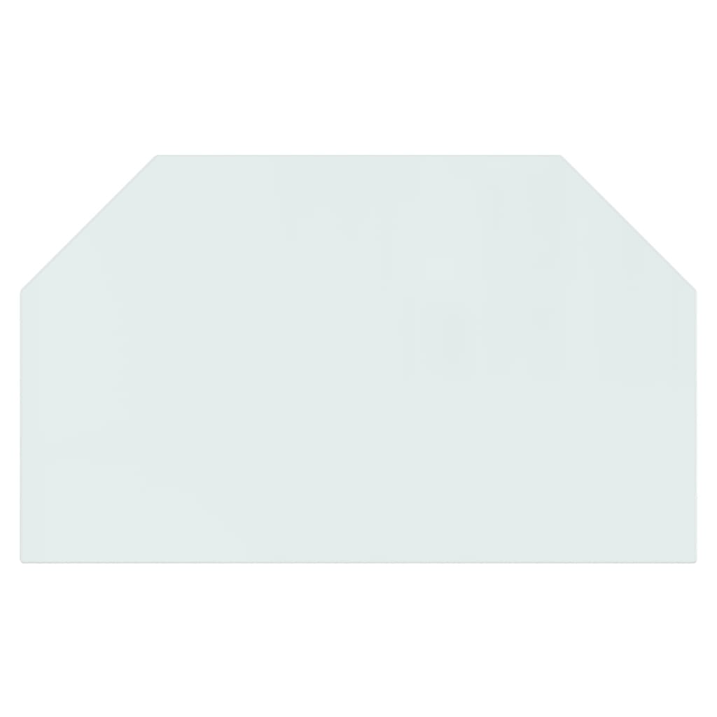 Berkfield Fireplace Glass Plate Hexagon 100x60 cm