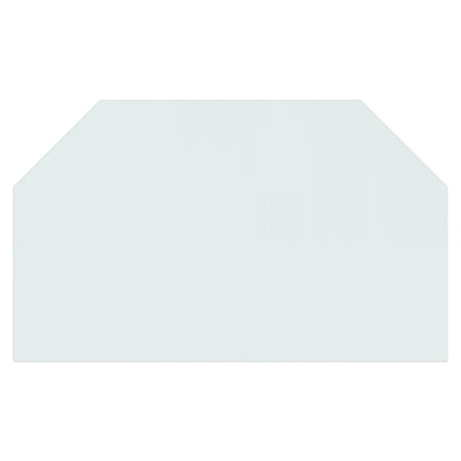 Berkfield Fireplace Glass Plate Hexagon 100x60 cm