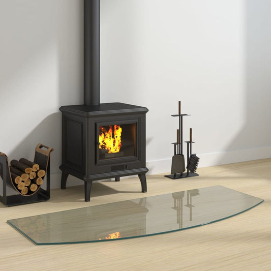 Berkfield Fireplace Glass Plate 120x50 cm