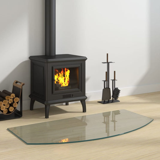 Berkfield Fireplace Glass Plate 100x50 cm