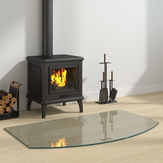 Berkfield Fireplace Glass Plate 100x60 cm